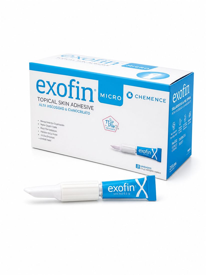 Exofin Micro — selante adesivo tópico de pele